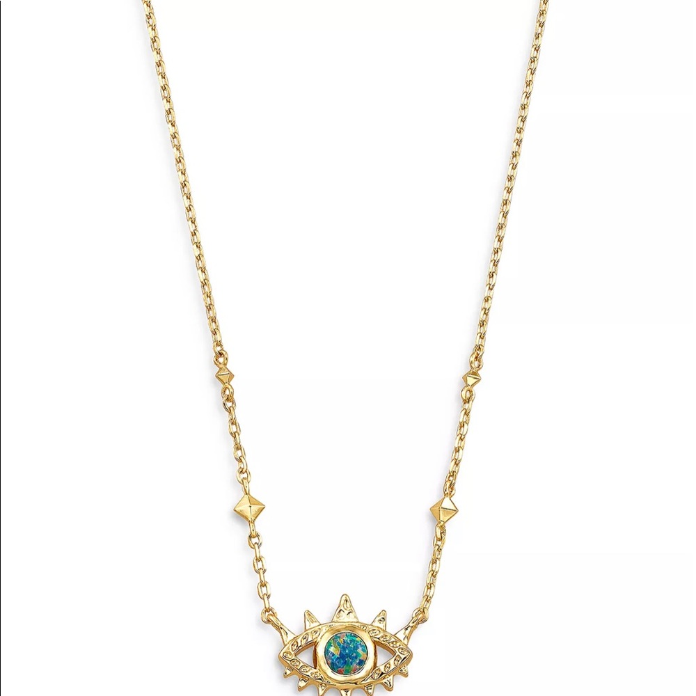 Kendra Scott Gemma Stone Evil Eye Adjustable Pendant Necklace